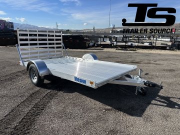 7x12 Alcom Flex Haul Utility Utility Trailer - 3.5K GVWR Alloy Wheels