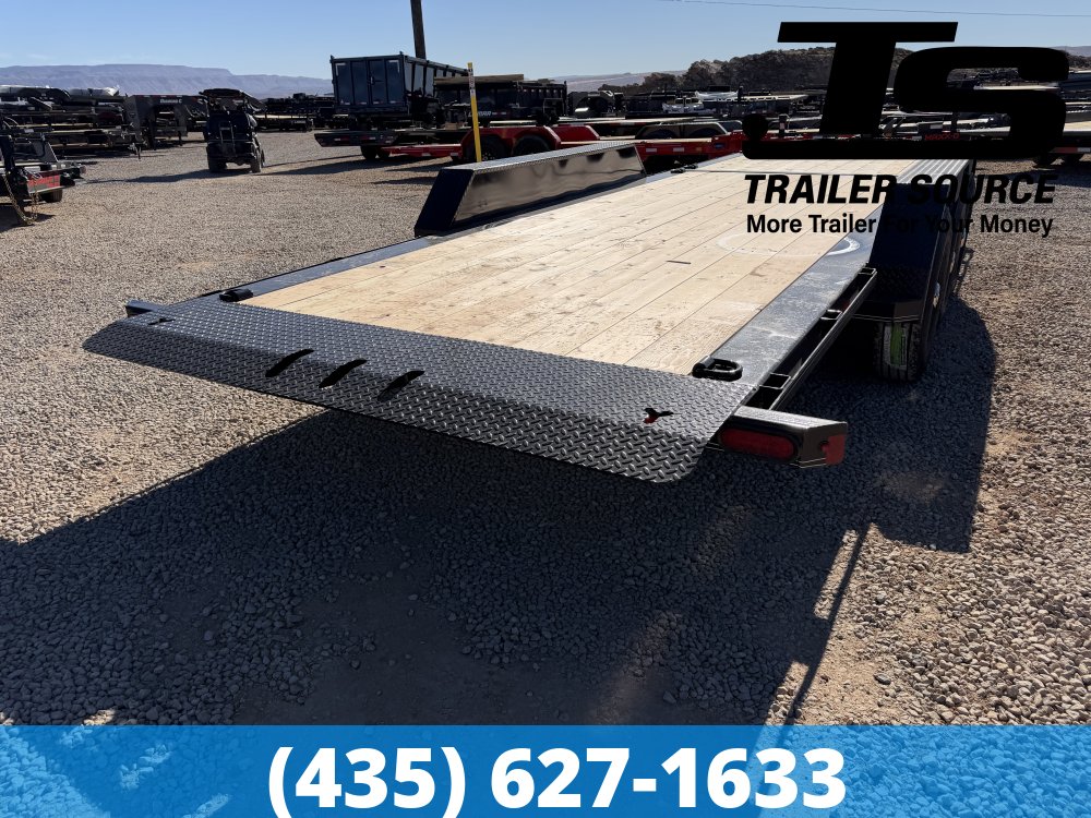 7x24 Double A Pro Series CT Tilt Trailer - 23K GVWR - Torsion Axles
