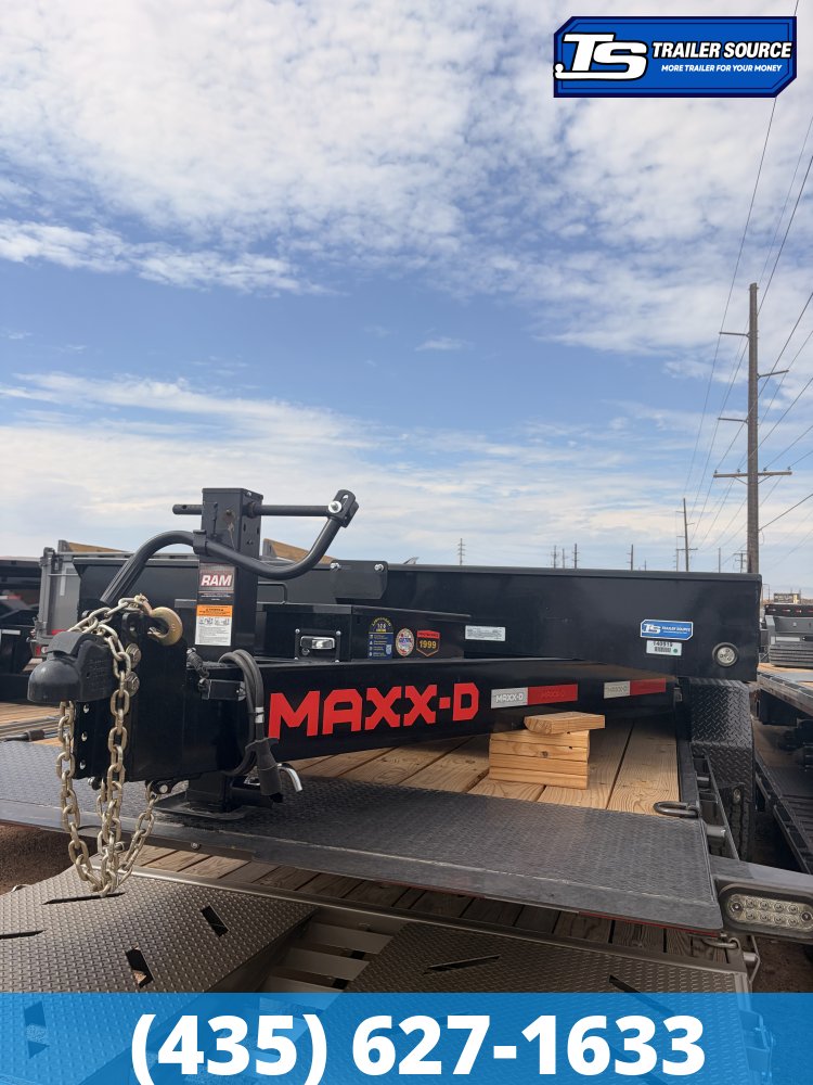 8.5x24 Maxx-D T6X Wide Body w/ Drive Over Fenders Power Tilt Trailer - 14K GVWR - D-Rings, Winch Plate
