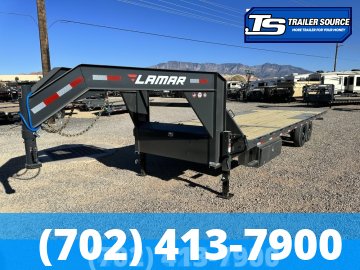 8.5x26 Lamar FA Gooseneck Deckover Tilt Trailer - 14K GVWR -