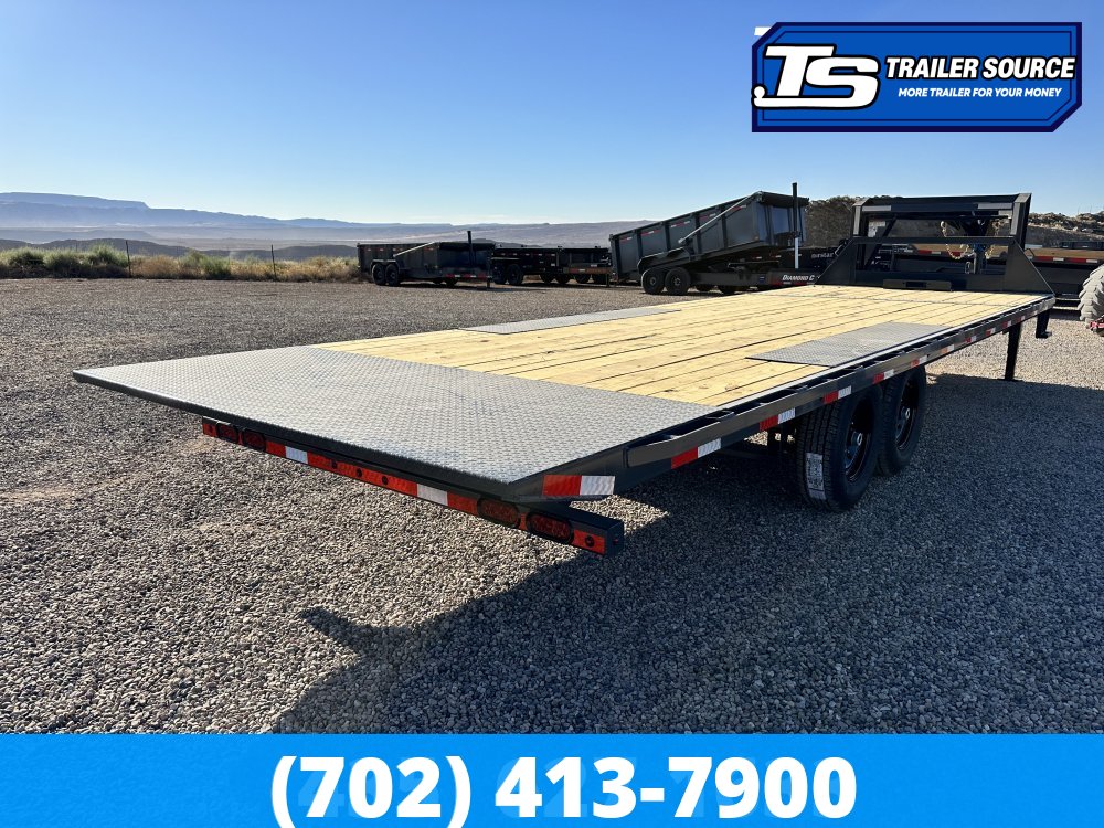 8.5x26 Lamar FA Gooseneck Deckover Tilt Trailer - 14K GVWR -