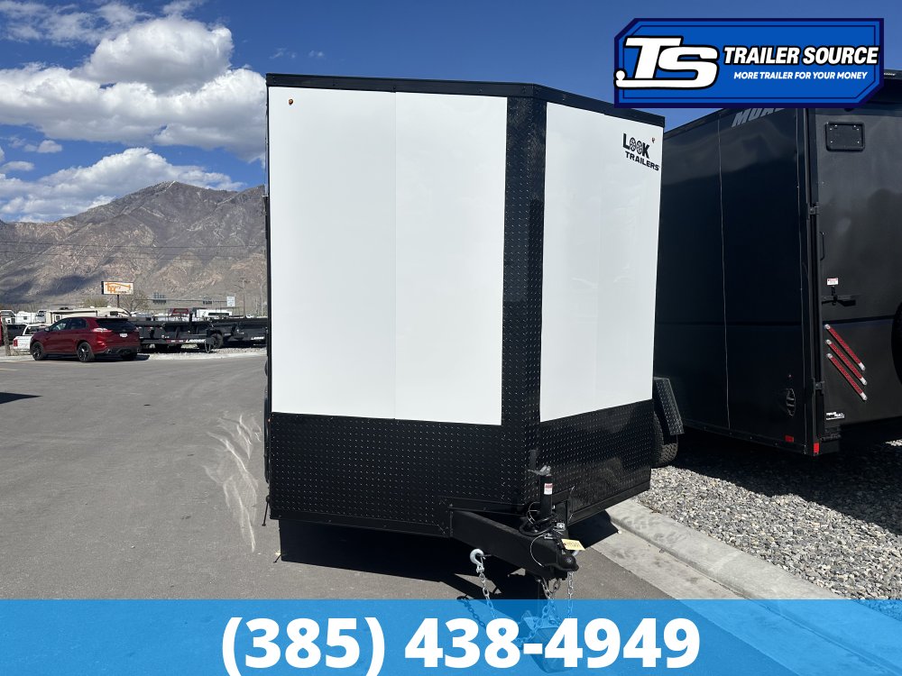 8.5x16 Look Element SE Enclosed Cargo Trailer - 7'6" Interior - 10K GVWR - .080 PolyCor, Black Out Package, Drive Over Wheel Boxes, Rear Spoiler w/ Load Lights