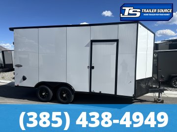 8.5x16 Look Element SE Enclosed Cargo Trailer - 7'6" Interior - 10K GVWR - .080 PolyCor, Black Out Package, Drive Over Wheel Boxes, Rear Spoiler w/ Load Lights