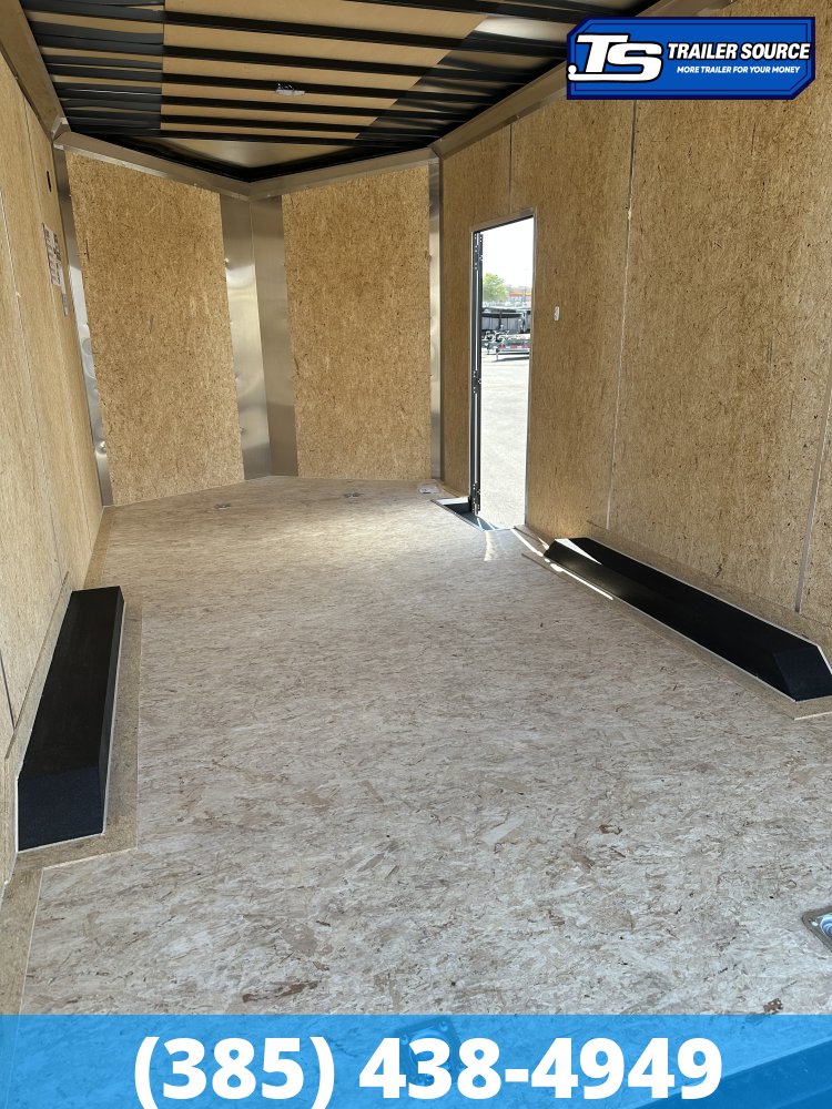 8.5x16 Look Element SE Enclosed Cargo Trailer - 7'6" Interior - 10K GVWR - .080 PolyCor, Black Out Package, Drive Over Wheel Boxes, Rear Spoiler w/ Load Lights