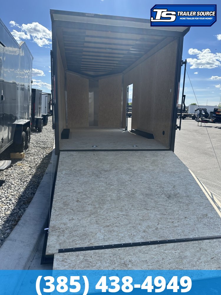 8.5x16 Look Element SE Enclosed Cargo Trailer - 7'6" Interior - 10K GVWR - .080 PolyCor, Black Out Package, Drive Over Wheel Boxes, Rear Spoiler w/ Load Lights