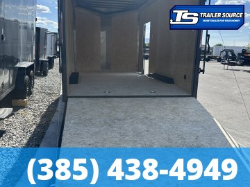 8.5x16 Look Element SE Enclosed Cargo Trailer - 7'6" Interior - 10K GVWR - .080 PolyCor, Black Out Package, Drive Over Wheel Boxes, Rear Spoiler w/ Load Lights