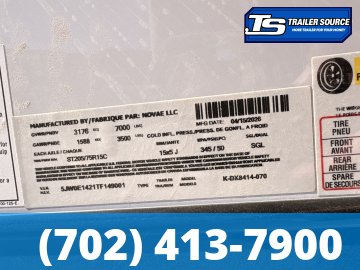 7x14 Look ST DLX Enclosed Cargo Trailer - 7'0" Interior - 7K GVWR - .080 PolyCor, 16" Cross Member Upgrade, Alloy Wheels