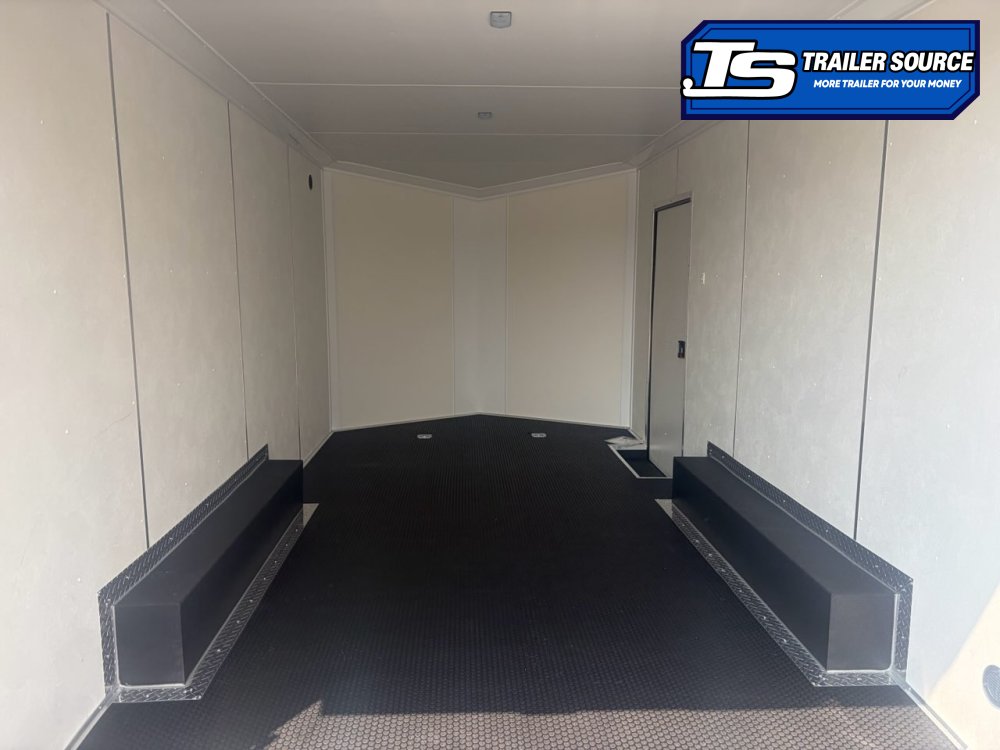 8.5x16 Look Element Elite Enclosed Car Hauler Trailer - 10K GVWR - .080 PolyCor, Alloy Wheels, Black Out Package, Finished Interior, Rear Spoiler w/ Load Lights, Rubber Coin Floor