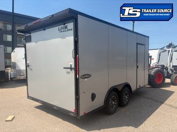 8.5x16 Look Element Elite Enclosed Car Hauler Trailer - 10K GVWR - .080 PolyCor, Alloy Wheels, Black Out Package, Finished Interior, Rear Spoiler w/ Load Lights, Rubber Coin Floor