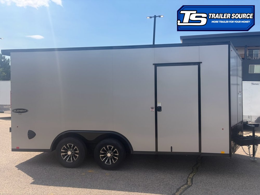 8.5x16 Look Element Elite Enclosed Car Hauler Trailer - 10K GVWR - .080 PolyCor, Alloy Wheels, Black Out Package, Finished Interior, Rear Spoiler w/ Load Lights, Rubber Coin Floor