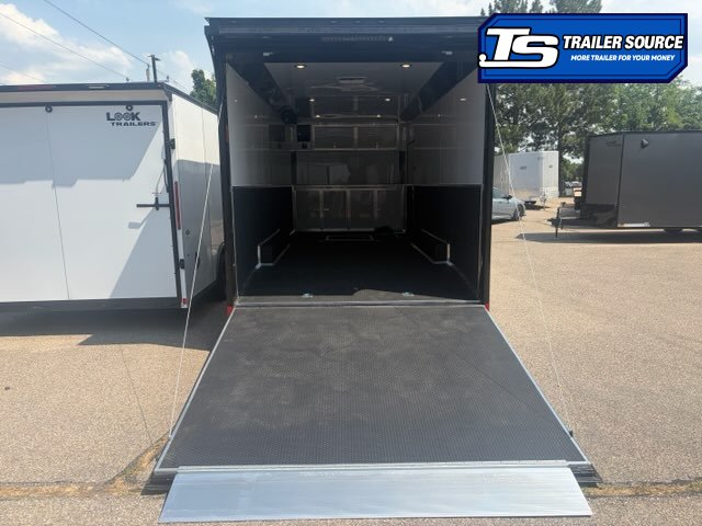 8.5x24 Haulmark Edge Sportsman Pkg Enclosed Car Hauler Trailer - 7'10" Interior - 12K GVWR -