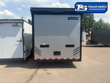 8.5x24 Haulmark Edge Sportsman Pkg Enclosed Car Hauler Trailer - 7'10" Interior - 12K GVWR -