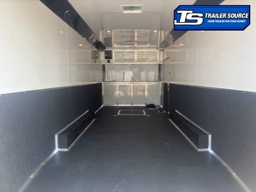 8.5x24 Haulmark Edge Sportsman Pkg Enclosed Car Hauler Trailer - 7'10" Interior - 12K GVWR -