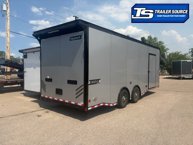 8.5x24 Haulmark Edge Sportsman Pkg Enclosed Car Hauler Trailer - 7'10" Interior - 12K GVWR -