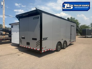 8.5x24 Haulmark Edge Sportsman Pkg Enclosed Car Hauler Trailer - 7'10" Interior - 12K GVWR -