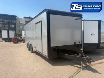 8.5x24 Haulmark Edge Sportsman Pkg Enclosed Car Hauler Trailer - 7'10" Interior - 12K GVWR -