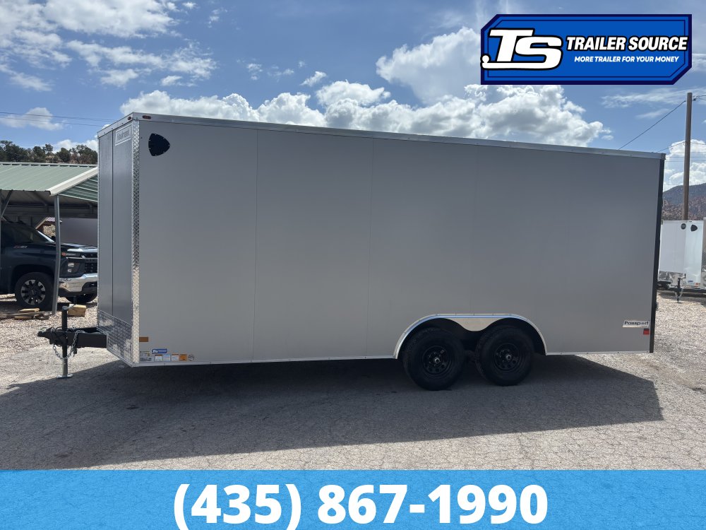 8.5x20 Haulmark Passport DELUXE Enclosed Cargo Trailer - 7'6" Interior - 10K GVWR - .080 PolyCor, Dovetail