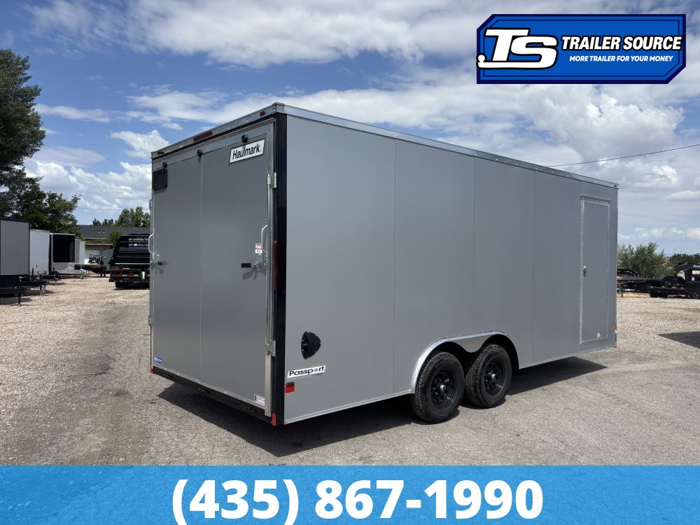 8.5x20 Haulmark Passport DELUXE Enclosed Cargo Trailer - 7'6" Interior - 10K GVWR - .080 PolyCor, Dovetail