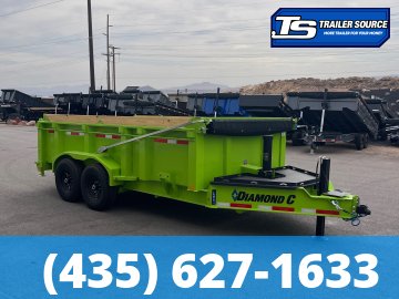 7x14 Diamond C LPT 207 Pacesetter Pkg Dump Trailer - 32" Sides - 14K GVWR -