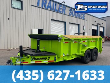 7x14 Diamond C LPT 207 Pacesetter Pkg Dump Trailer - 32" Sides - 14K GVWR -