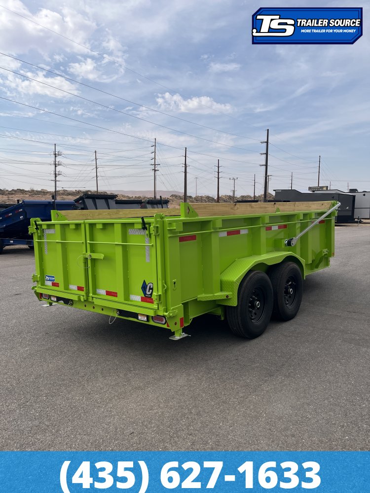 7x14 Diamond C LPT 207 Pacesetter Pkg Dump Trailer - 32" Sides - 14K GVWR -