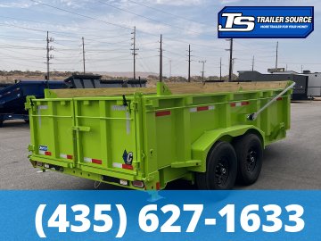 7x14 Diamond C LPT 207 Pacesetter Pkg Dump Trailer - 32" Sides - 14K GVWR -