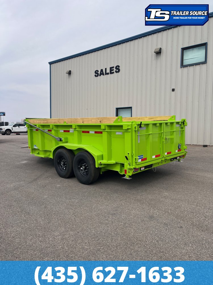 7x14 Diamond C LPT 207 Pacesetter Pkg Dump Trailer - 32" Sides - 14K GVWR -