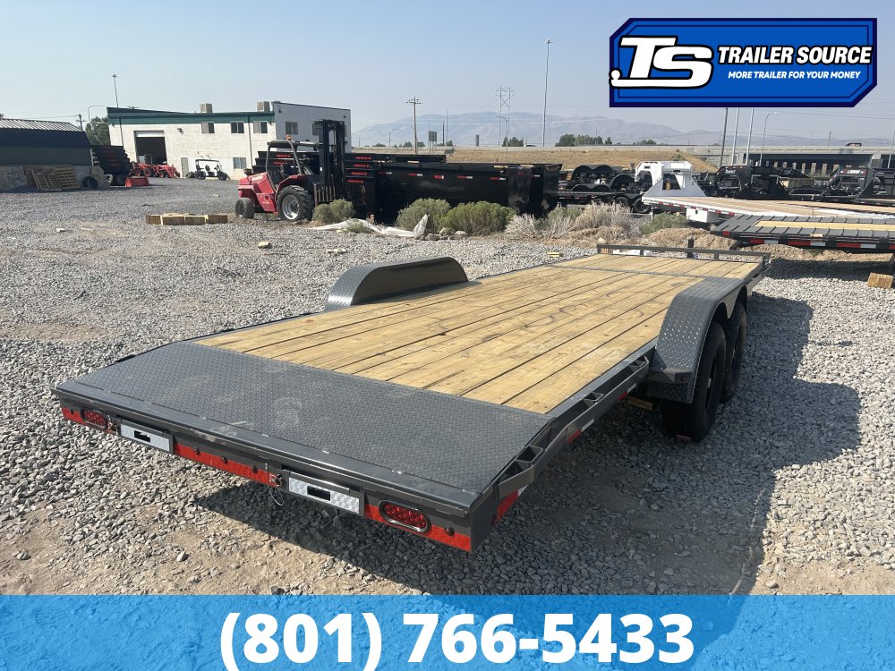 7x24 Lamar CC Flatbed Car Hauler Trailer - 10K GVWR -