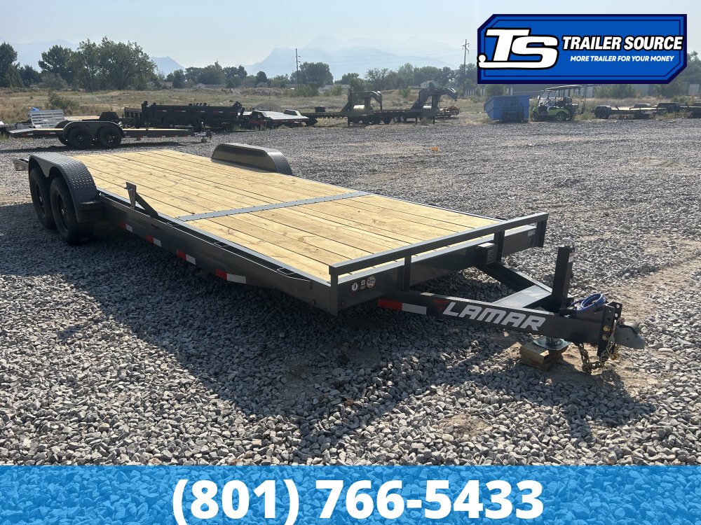 7x24 Lamar CC Flatbed Car Hauler Trailer - 10K GVWR -
