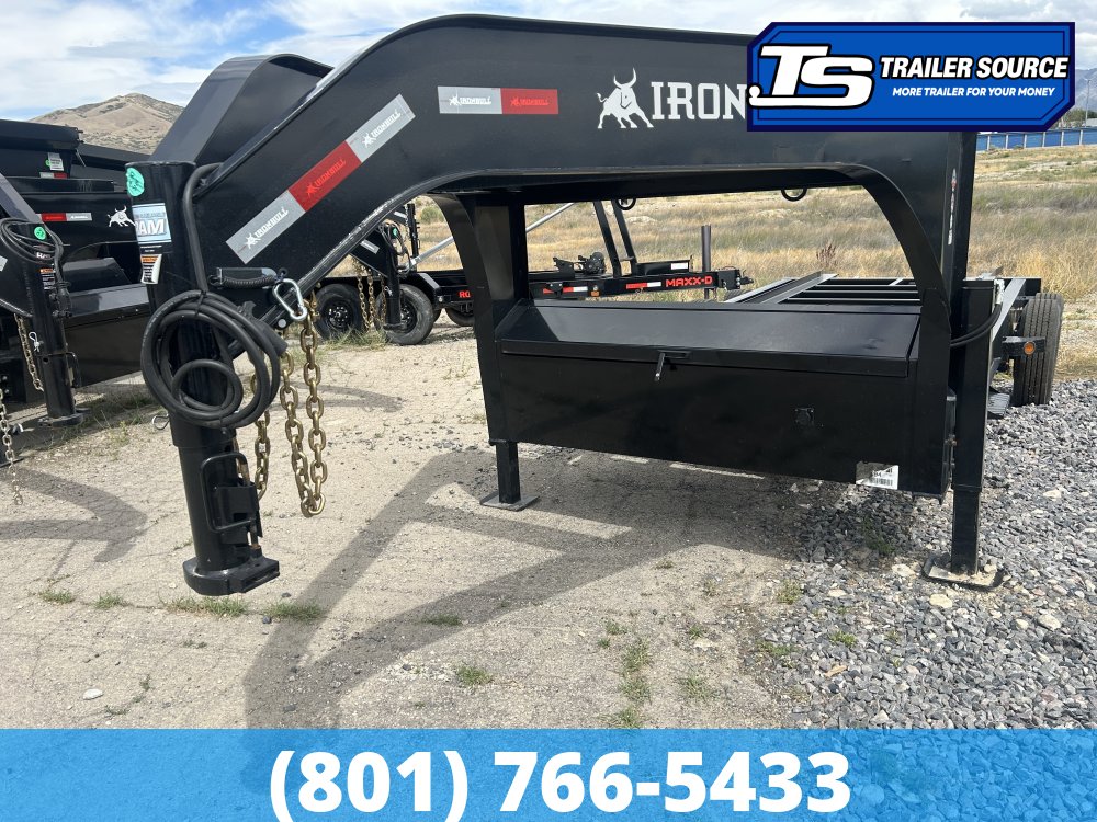 7'x20' Iron Bull DBG Gooseneck Roll Off Trailer