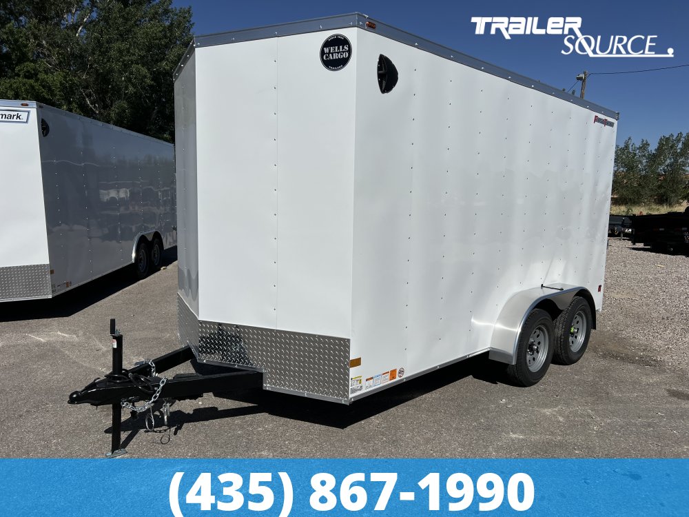 7x14 Wells Cargo FastTrac 7'0" Interior 7K Tandem Axle Enclosed Cargo