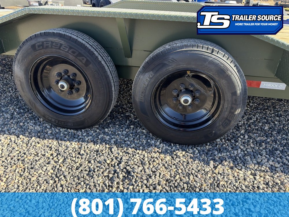 8.5x24 Maxx-D T8X Power Tilt Trailer -  17.5K GVWR - Hydraulic Jack(s)