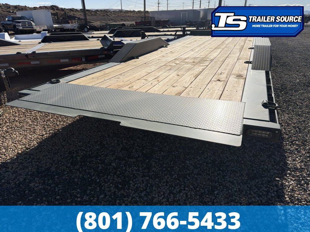 8.5x24 Maxx-D T8X Power Tilt Trailer -  17.5K GVWR - Hydraulic Jack(s)