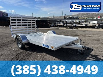 7x12 Alcom FlexHaul Aluminum Trailer -  Interior - 3.5K GVWR -