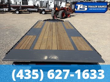 8.5x22 Diamond C DET 210 Deckover Tilt Trailer - 23K GVWR - Hydraulic Jack(s), Winch Plate