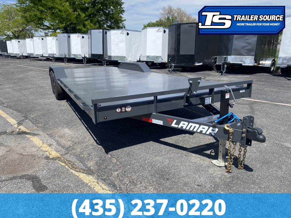 8.5x24 Lamar CC Wide Body w/ Drive Over Fenders Flatbed Car Hauler