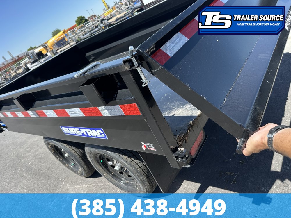 6x10 Sure-Trac SD Dump Trailer - 7K GVWR -