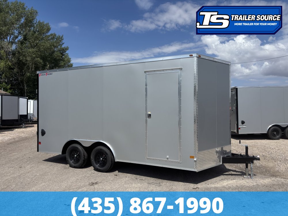 8.5x16 Wells Cargo Fast Trac Deluxe Enclosed Cargo Trailer - 7'6" Interior - 7K GVWR - .080 PolyCor, Dovetail