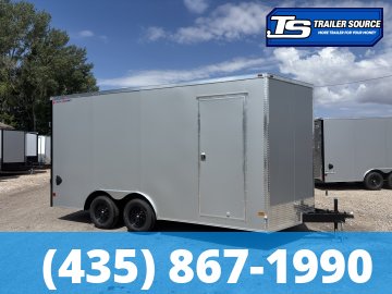 8.5x16 Wells Cargo Fast Trac Deluxe Enclosed Cargo Trailer - 7'6" Interior - 7K GVWR - .080 PolyCor, Dovetail