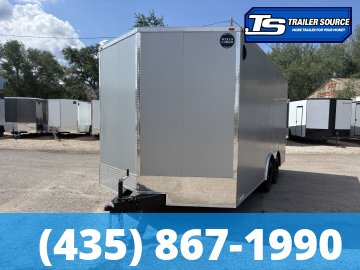 8.5x16 Wells Cargo Fast Trac Deluxe Enclosed Cargo Trailer - 7'6" Interior - 7K GVWR - .080 PolyCor, Dovetail