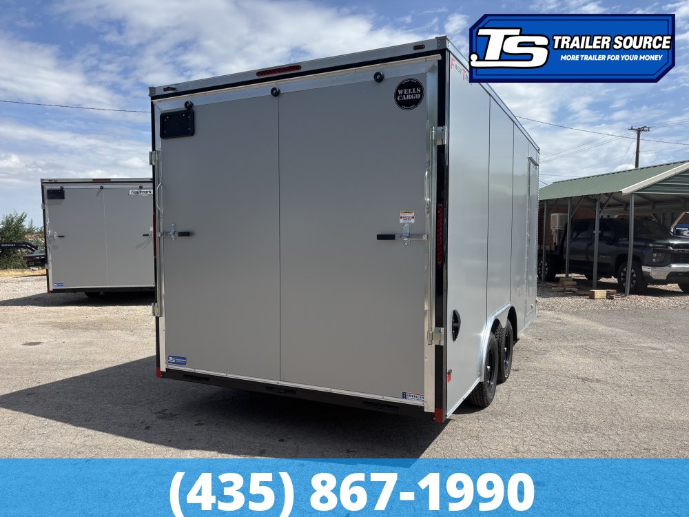8.5x16 Wells Cargo Fast Trac Deluxe Enclosed Cargo Trailer - 7'6" Interior - 7K GVWR - .080 PolyCor, Dovetail