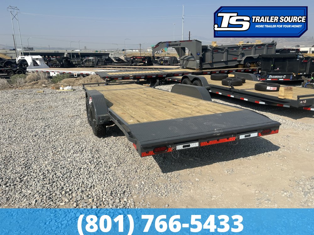 7x24 Lamar CC Flatbed Car Hauler Trailer - 10K GVWR -