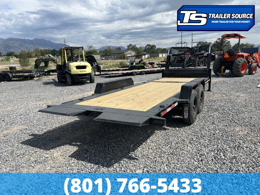 7x22 Horizon ETZ Gooseneck Tilt Trailer - 18K GVWR - 14 Ply Tires, D-Rings, Torsion Axles