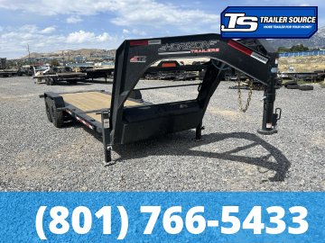 7x22 Horizon ETZ Gooseneck Tilt Trailer - 18K GVWR - 14 Ply Tires, D-Rings, Torsion Axles