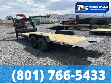 7x22 Horizon ETZ Gooseneck Tilt Trailer - 18K GVWR - 14 Ply Tires, D-Rings, Torsion Axles