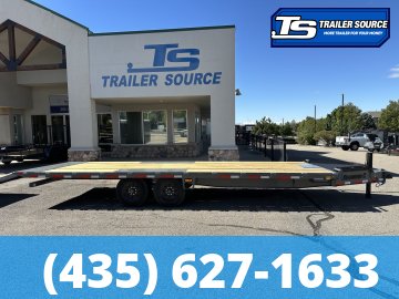 8.5x24 Diamond C DET 208 Deckover Tilt Trailer - 18K GVWR - ABS Brakes, Hydraulic Jack(s), Solar Panel