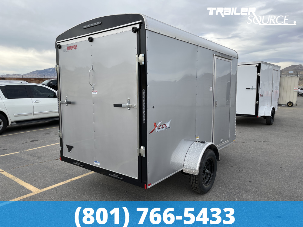 6x10 Mirage Xcel 6'6" Interior Single Axle Enclosed Cargo