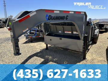 7x16 Diamond C LPT-GN Telescopic Dump Gooseneck 23K 32" Sides Dump