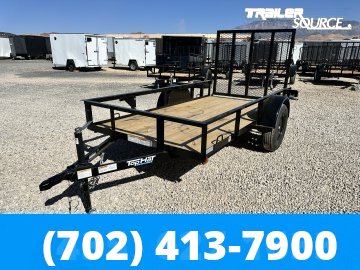 5x10 Top Hat Single Axle Utility