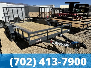 7x14 Lamar UC Tandem Axle Utility Trailer - 7K GVWR -